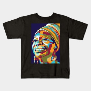 Abstract Popart nina simone Kids T-Shirt